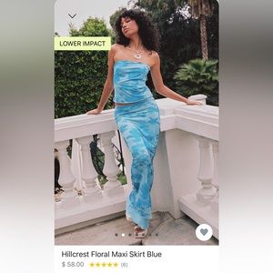 Hillcrest Floral Maxi Skirt & Top - Princess Polly - Top & skirt sold together